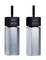Пара резьбовых адаптеров к съёмнику KUKKO 18, резьба под деталь M16, под тяговый болт M18×1,5, KUKKO 18-316A