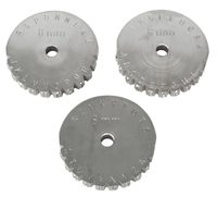 Колёсное клеймо (буквы) к держателю 332-100, высота знака 12 мм, KUKKO 332-132